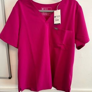 Figs 1X Magenta Scrub Top - NWT